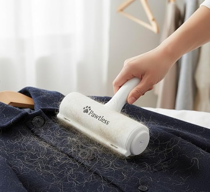 Pet Hair Remover – Reusable Lint Roller for Cat & Dog Hair on Furniture, Couch, Carpet, Car, Beddings– Eco-Friendly, No refills, No sheets Needed