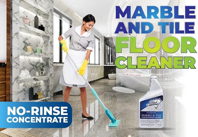 Black Diamond Stoneworks Marble & Tile Floor Cleaner 1-Quart AND ULTIMATE GROUT CLEANER 1-Quart AND Granite Counter Cleaner 1-Quart.