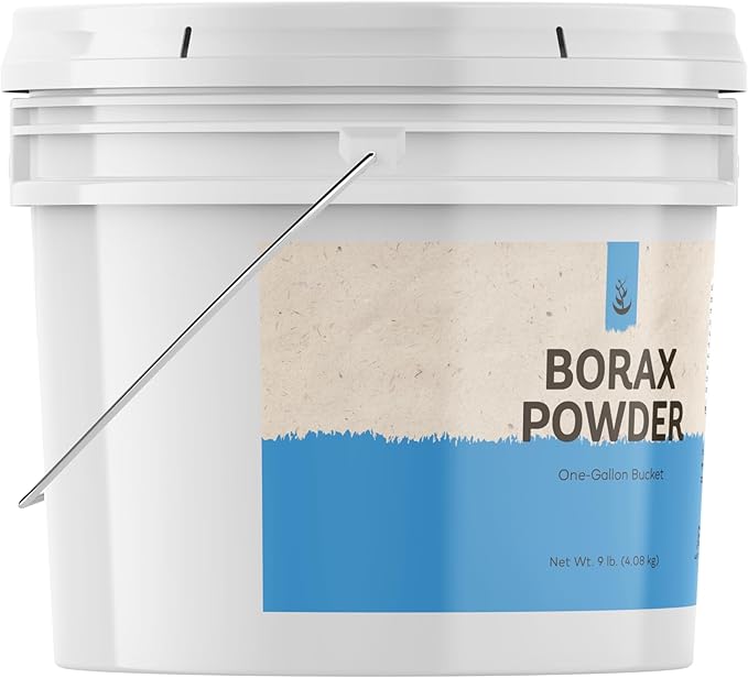 PURE ORIGINAL INGREDIENTS Borax Powder (1 Gallon) Multipurpose Cleaner & Laundry Booster, Deodorizer & Stain Remover