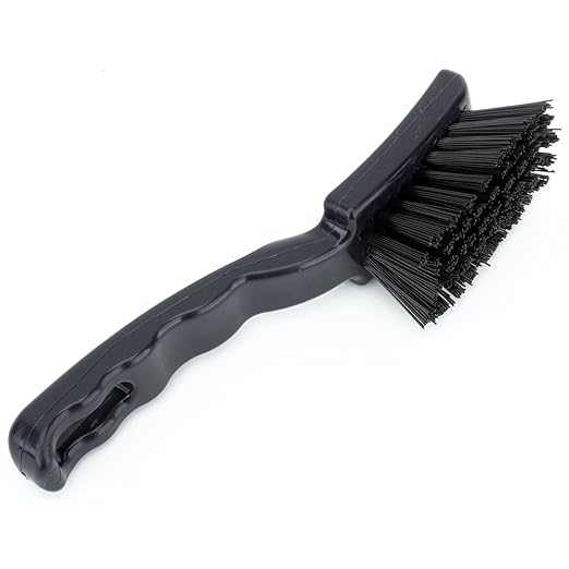 SPARTA 41395EC03 Plastic Scrub Brush, Detail Brush, Kitchen Brush With Hanging Hole For Cleaning, 7 Inches, Black, (Pack of 6)