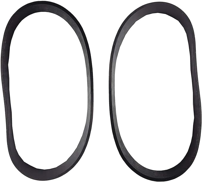 SmartSavor 2/pk 440001618 Belts Fits for Hoover Upright Vacuum Cleaner Flat UH-20040, DD 4/5 (Black)
