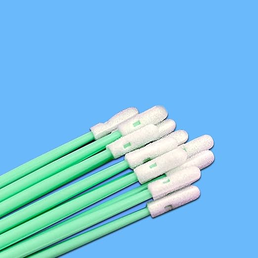 500-Pack 2.5mm Fiber Optic Cleaning Swabs, Round Tip for SC/ST Connectors and Optical Equipment Maintenance, Lint-Free