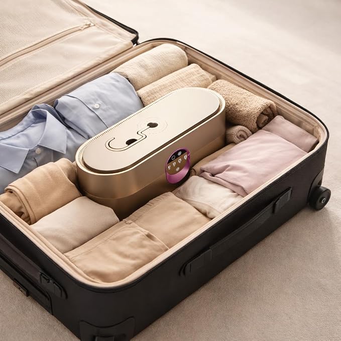 Portable Clothes Dryer, Folding Travel Dryer for Up to 12 Clothes | Includes Portable dryer for clothes, remote control, compact foldable design, ideal for apartments RV hotels & travel