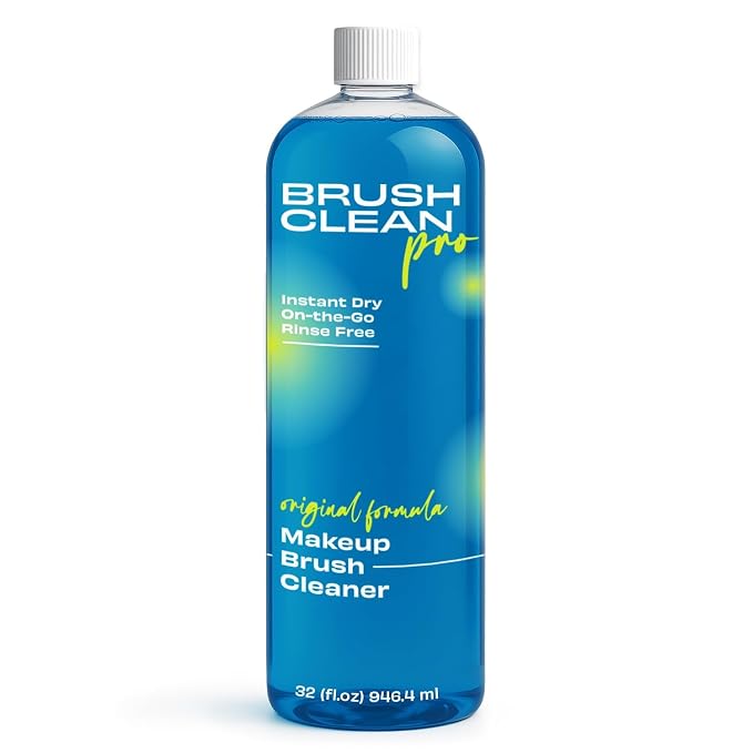 Original Makeup Brush Cleaner - Professional Cleanser for Makeup Brushes - Quick-Drying, Rinse-Free Formula - Removes Stubborn Waterproof Make Up, 32 oz