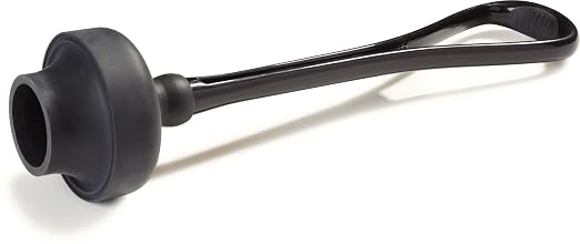 Carlisle FoodService Products 3643903 Ergonomic Power Plunger, 22" Overall Length, Polyethylene (PE), Black (Pack of 12)