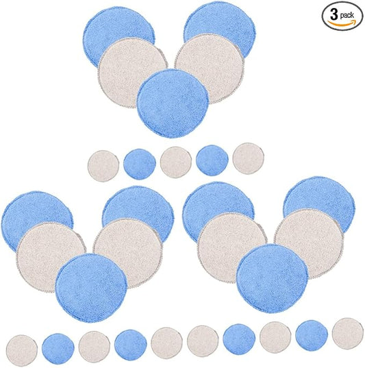 GLEAVI 30pcs Car Detailing Squeegee Wax Applicator Pad Soft Sponge Pads for Car Wash Tire Dressing