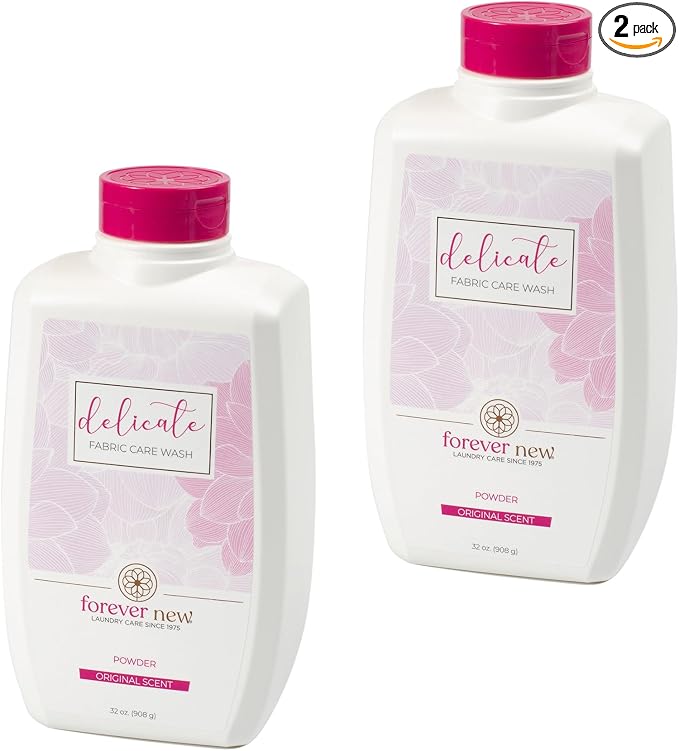 FOREVER NEW Granular Detergent Powder - Delicate Laundry Care Wash - Original Scented 64 oz. (32 oz. 2 Pack)