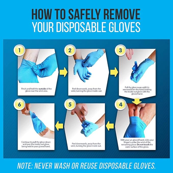 1000 Pcs Nitrile and Vinyl Blend Gloves - Soft Industrial Grade Gloves