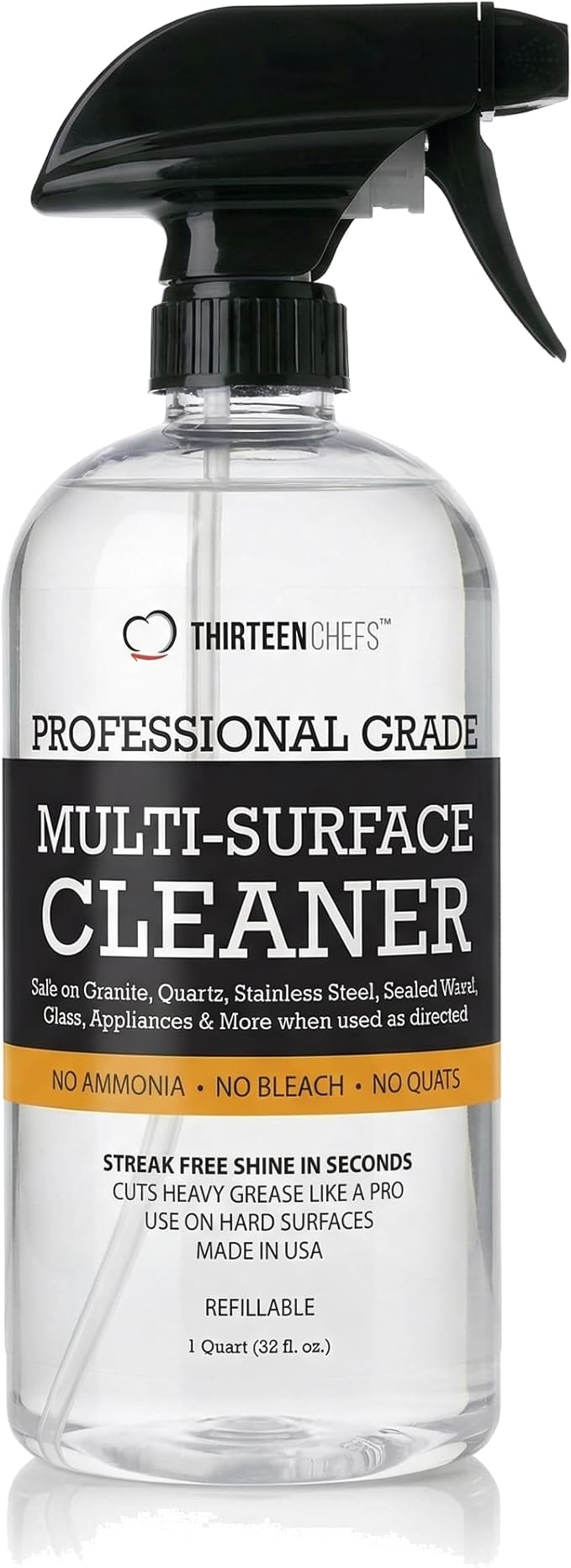 Ultimate Kitchen Care Bundle by Thirteen Chefs – Wood, Stone, All Purpose Cleaner & Stainless Steel Protection Kit