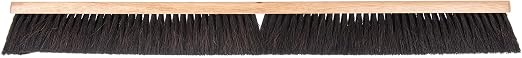 SPARTA Flo-Pac Horsehair-Blend Blend Sweep, Floor Sweep for Cleaning, 36 Inches, Black