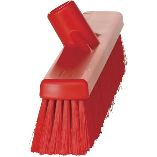Vikan 16 in Sweep Face Broom Head, Medium, Synthetic, Red 31794-1 Each