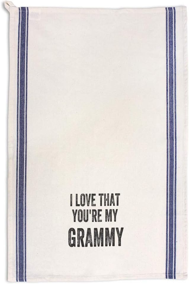 Style In Print Custom Decor Kitchen Towels Love that You are My Grammy Countries I Grandparents Countries I Love My Grandparents Cleaning Supplies Dish Towels Blue Stripe Design Only