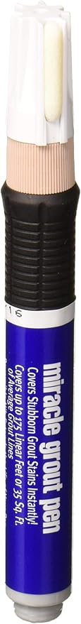 Miracle Sealants Miracle Grout Pen Recolors and Restores Grout Lines, Buff