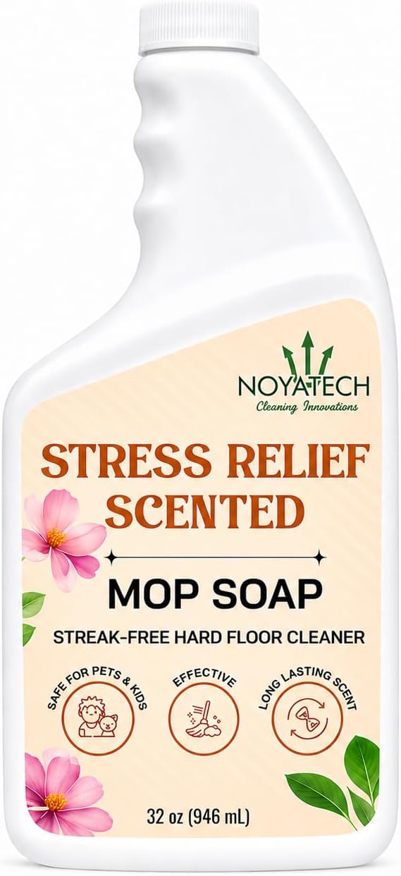 NOYATECH Floor Cleaner Concentrate - Makes 16 Buckets at 2 oz Each - Robot and Spray Mop Compatible Liquid for Hardwood, Tile, Laminate, Vinyl & Stone, 32 oz