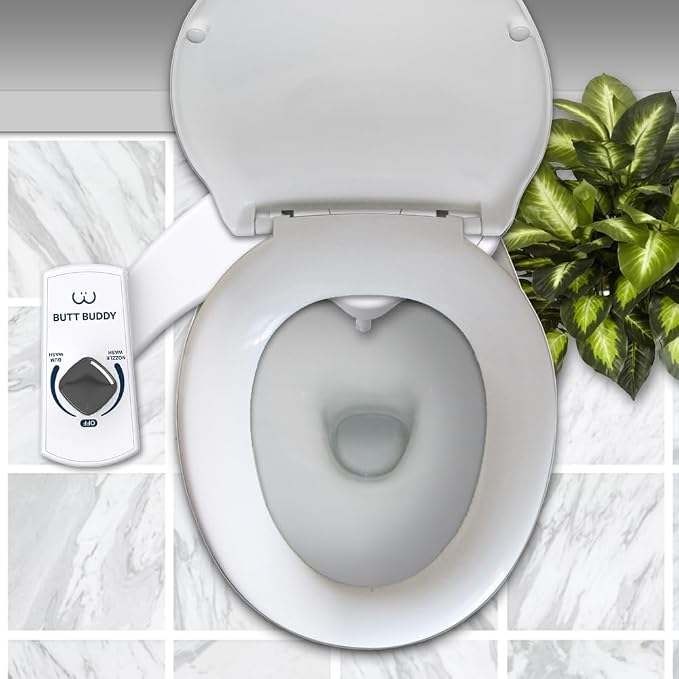 Bidet Toilet Attachment – A Non-Electric Self Cleaning Fresh Water Sprayer with Adjustable Water Pressure Nozzle & Easy Home Installation (Self Nozzle Cleaning | Gentle Wash)