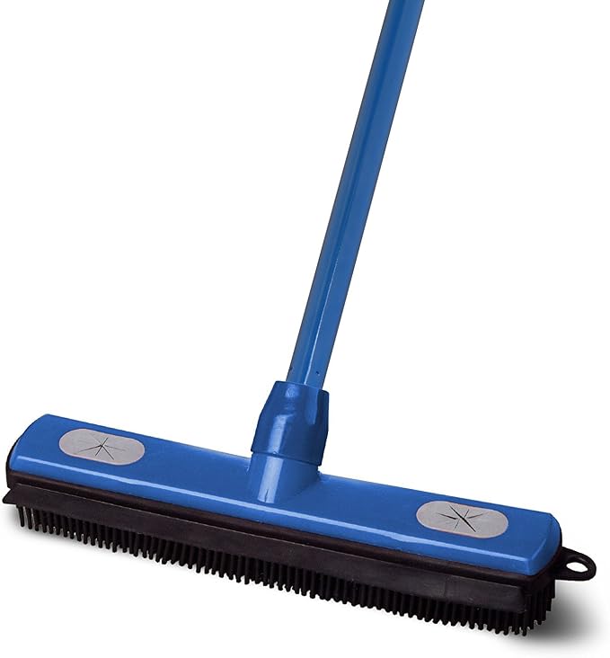 Superior Fur Remover Rubber Broom- 48 Inch Handle
