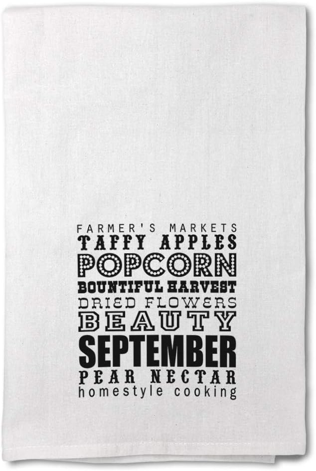 Style In Print Custom Decor Flour Kitchen Towels September Pear Nectar Fall Season Autumn Seasons Fall Cleaning Supplies Dish Towels Design Only