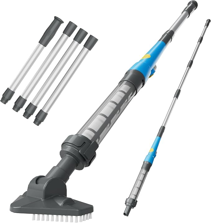 2026 Upgraded Cordless Handheld Pool Vacuum, 15 Gallons/Min Strong Suction Hot Tub Vacuum Cleaner, Lightweight Spa Vac, Debris, Leaves, Dirt, Sand - Above Ground, Inground Pool