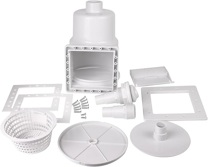 KTWT 284102 Standard Thru-Wall Skimmer w/Return Fitting for Hayward Skimmer Above Ground Pools (1 Set)