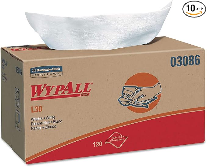 L30 Towels, POP-UP Box, 10 x 9 4/5, White, 120/Box, 10 Boxes/Carton