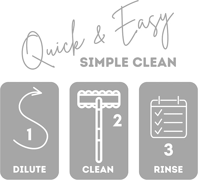 Quick Shine Multi Surface Concentrated Floor Cleaner 27oz, 6Pk | Use on Hardwood, Laminate, Luxury Vinyl Plank LVT, Tile & Stone | Dirt Dissolving & Powerful Cleaning | Each Bottle