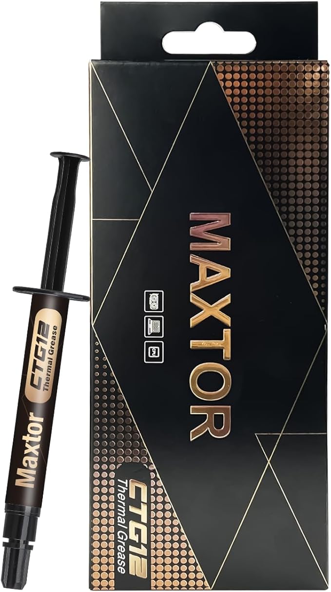 Maxtor CTG12 High Performance Heat Sink Compound Thermal Paste for Cooling All Processors, CPU,GPU,PC,PS4,PS5,Xbox,Ovens,Non-Conductive,4g (45, g)
