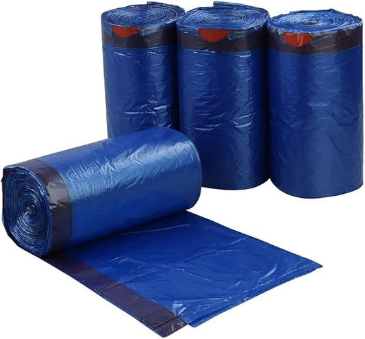Fiaze 2.5 Gallon Garbage Bags, Blue Drawstring Trash Bag, 220 Counts