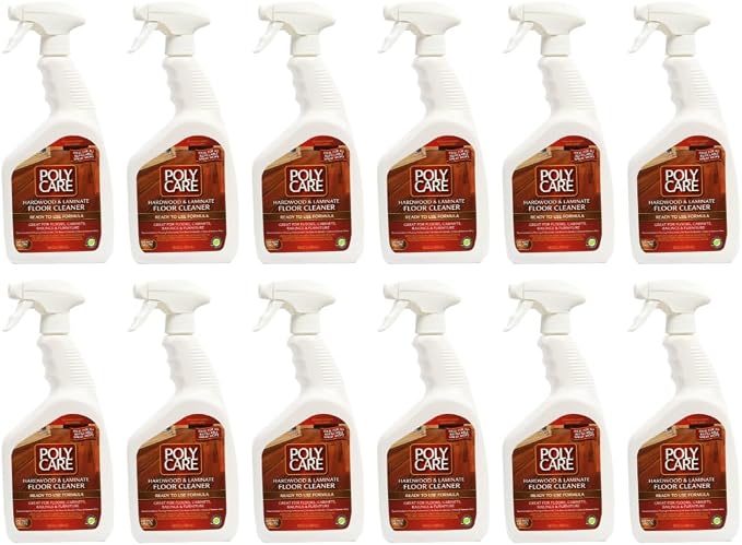 Hardwood Floor Cleaner Refill - 32 fl oz Spray (12 Pack) - Fresh- Refill for Spray Mops and Spray Bottles - Residue-Free Floor Cleaning Solution for Wood or Laminate Floors