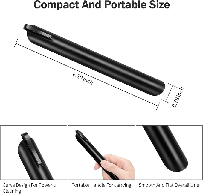 Crumb Sweeper, Crumbers, Table Cleaner Tool, Stainless Steel Crumbers for Servers, Bread Crumber, Restaurant Table Scraper for Crumbs on Table for Servers, Waiters and Waitresses (10 PACK, Black)