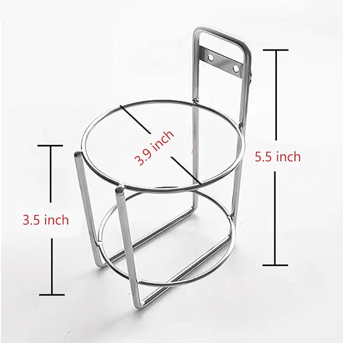 6 Pcs Stainless Steel Wipes Holders Wall Brackets,2 Installation Methods,Cleaning Wipes and Diapers Container Organizer Dispenser for Hospital,Bathroom,Office,Home