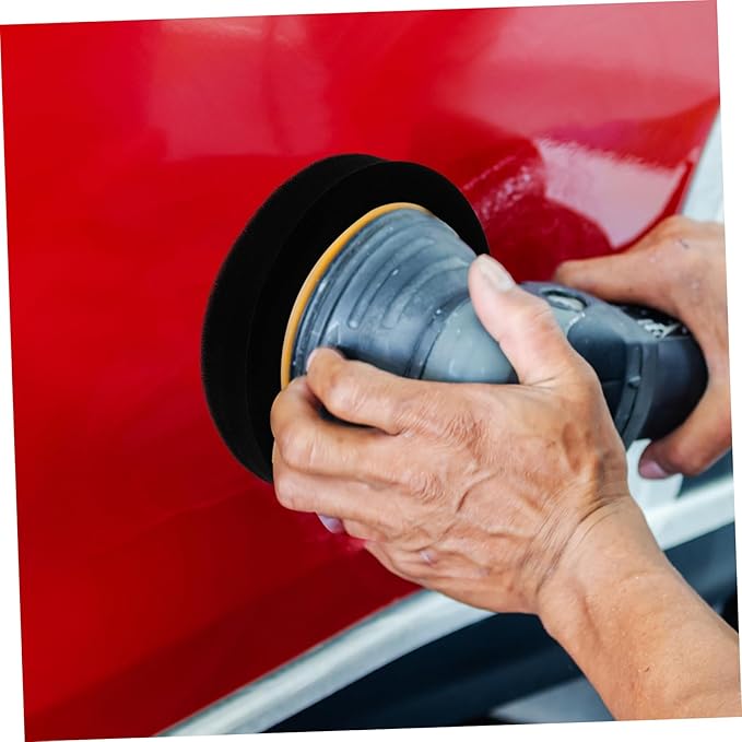 ULTECHNOVO 1set Self-Adhesive Polishing Pads for Drill Buffing Wheel Kit for Car Waxing Includes Variety of Buffing Sponges and Flat Waxing Pads Auto