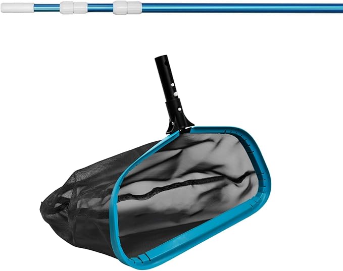 POOLWHALE Pool Skimmer Net with 12ft Pool Pole