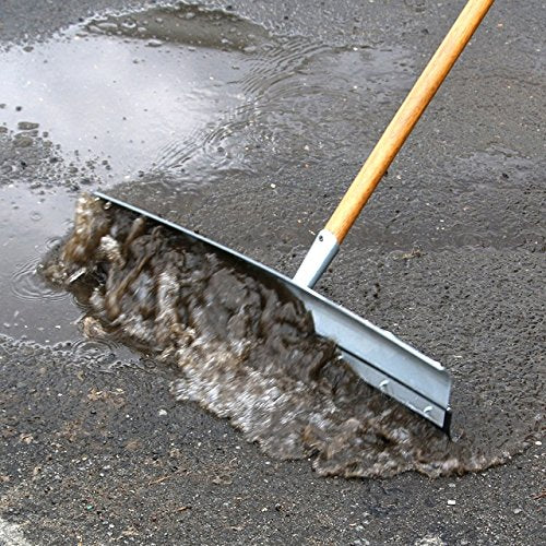 Unger Professional AquaDozer 36” MAX Smooth Surface Curved Floor Squeegee, Flood Cleanup Scrubber for Concrete and Asphalt, Cleaning Tool with Rounded Hood, Pushes 2 Times More Water and Debris