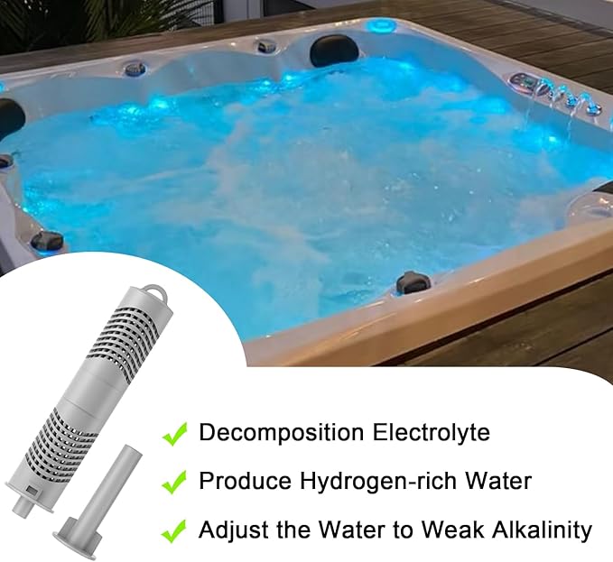 Hot Tub Mineral Stick for Filter Cartridge, Spa Mineral Sticks for Hot Tub Replacements Brings Natural and Healthy Mineral Sticks with 4 Months (4Pcs Gray Mineral Stick)