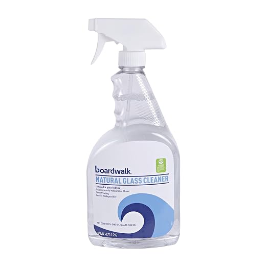 Boardwalk Natural Glass Cleaner, 32 oz Trigger Spray Bottle, 12/Carton