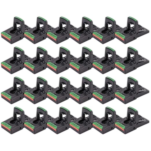 JT Eaton 409 Jawz Indoor Plastic Mouse Trap for Solid or Liquid Bait, Instant Kill Mouse Traps, No-Touch Disposal with Trap Set Indicator 24-Pack