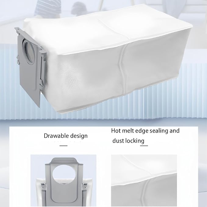 30Packs Accessories Kit Compatible with Roborock Q10V/Q10 PF/Q10 V+/ Q10 P+/Q10 VF/VF+/P/PF+ Robot Vacuum Cleaner, Include 2 Main Brush,6 Mop Clothes,6 Hepa Filters,6 Side Brush,8 Dust Bag,2 Tool