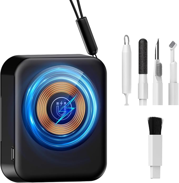 Phone Cleaning Kit, Airpod Pros Headphone Ear Bud iPhone Port Speaker Cleaner Tool, iPad Port Cleaner Cell Phone Cleaning Putty. Multi USB Charging Adapter Cable Kit with Magnetic Wireless Charging