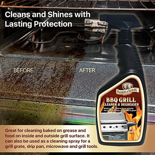 Parker & Bailey Ultimate Home & Outdoor Cleaning Bundle – Grill Cleaner & Degreaser, Granite & Stone Countertop Cleaner, Patio Furniture & Cushion Cleaner with UV Protectant – Kitchen, BBQ, Outdoor Su