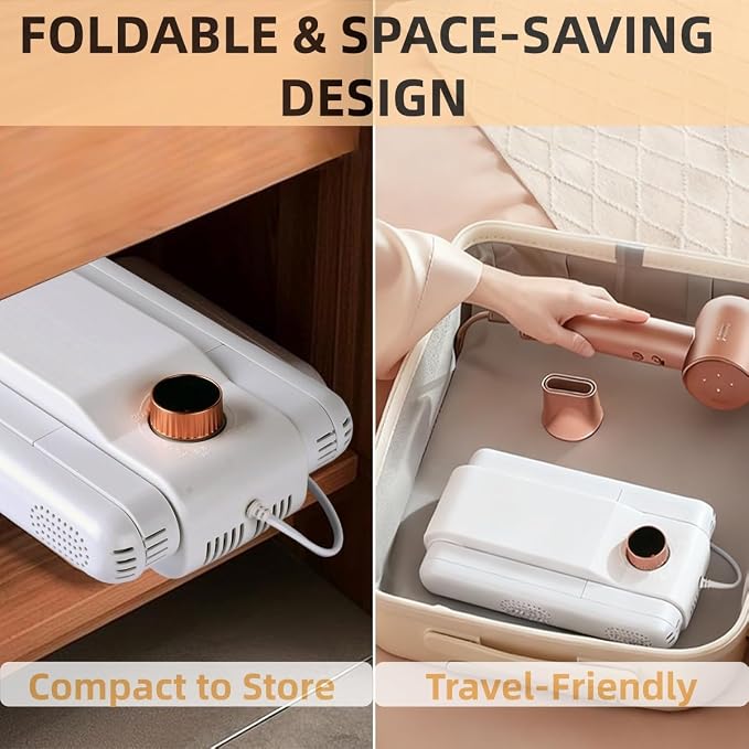 Shoe Dryer with Warm Air, Portable Boot Dryer Deodorizer for Sneakers | Warm air drying for shoes, helps reduce moisture and odor, portable design for home and travel, quiet operation for daily use