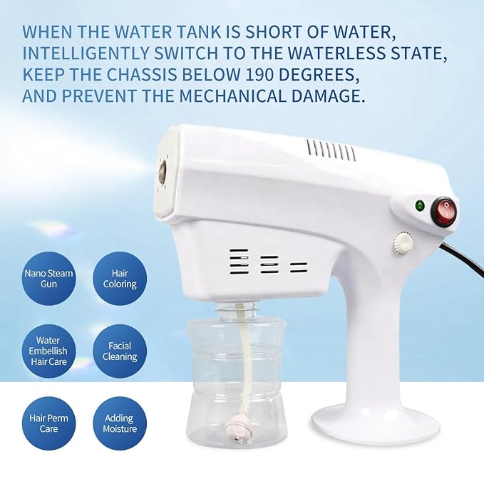 Nano Steam Gun Hair Care Sprayer Micro Mist Machine Spray Gun Facial Steamer