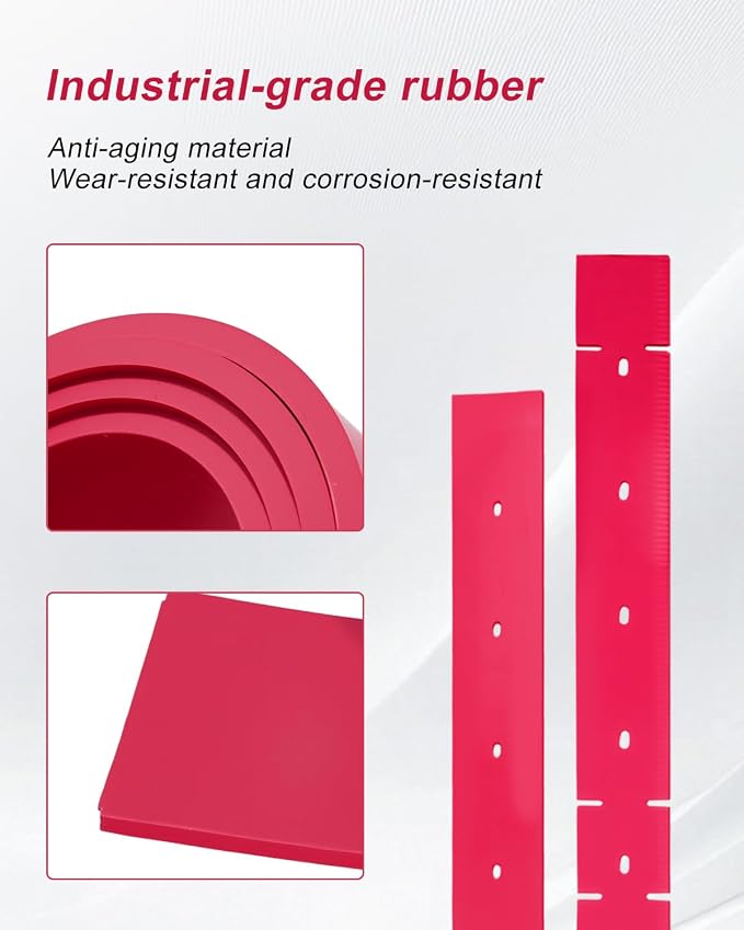 Squeegee Blade Kit Fit for Tennant A3 A5 T3 T3+ T3e T5 T5e Nobles Speed Scrub 17-24 SS3 24-32 SS5, Floor Scrubber Rubber Replace 32.6in 1011456 31in 1011232