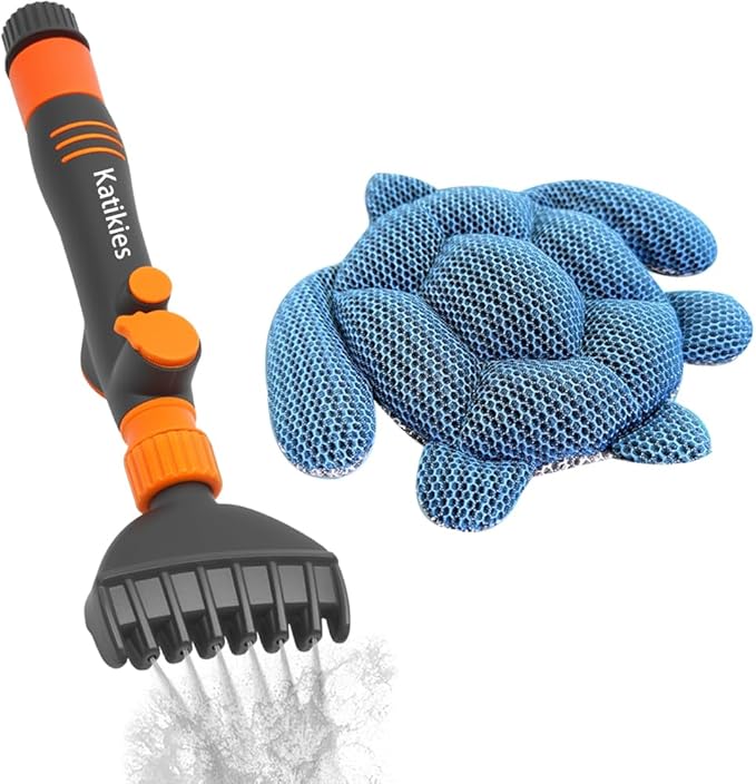 Pool Cartridge Filter Cleaner Tool and Scum Absorber Set, Filter Cleaning Wand for Spa & Hot Tub