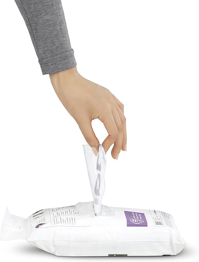 simplehuman Code Q 200 Count, Dispenser Pack Custom Fit Liners, Drawstring Trash Bags, 50-65 Liter / 13-17 Gallon, White