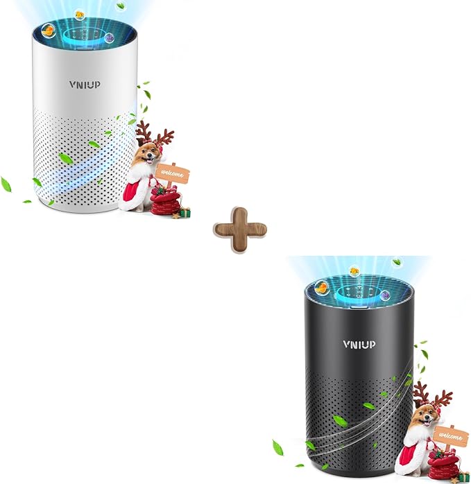 Air Purifiers for Home Bedroom up to 800 ft², VNIUP H14 True HEPA Air Filter Cleaner for Bedroom with Fragrance Function, with Sleep Mode& Light Mode Air Cleaner for Pet Dander Odor Dust Smoke