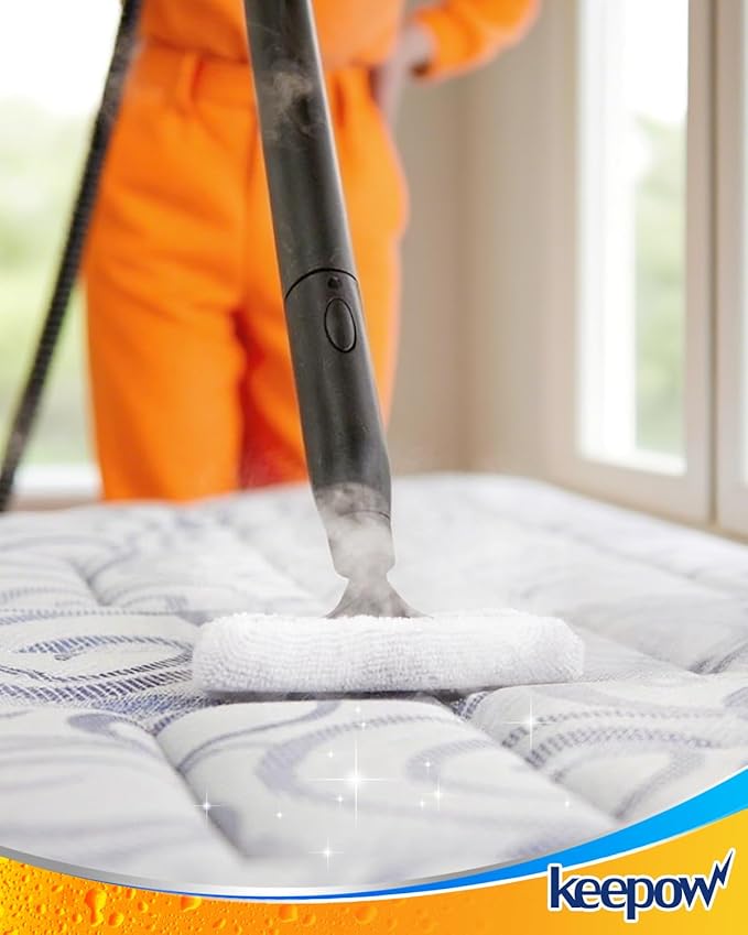 KEEPOW 4+10 Pack Reusable Steamer Mop Pads, Compatible with Wagner 905e, 915e and 925e Steamers(Mop is Not Included)