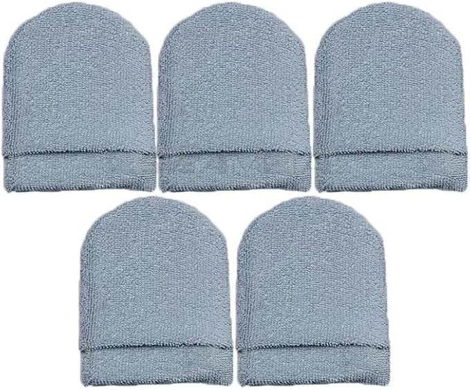 5pcs Car Polishing Wax Sponge Soft Microfiber Car Wax Applicator Mitts Foam Applicator Pad for Car Detailing Care Tool 5pcs gray