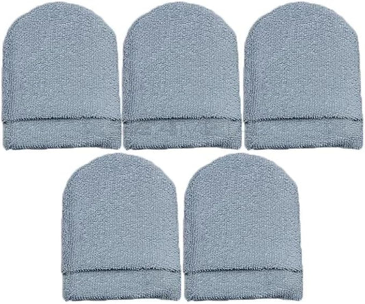 5pcs Car Polishing Wax Sponge Soft Microfiber Car Wax Applicator Mitts Foam Applicator Pad for Car Detailing Care Tool 5pcs gray