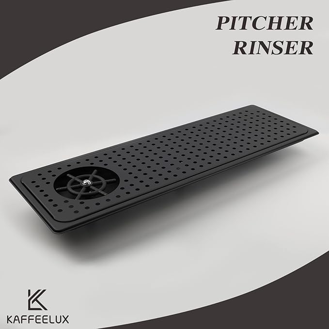Pitcher Washer, Espresso Washer, Drainage And Drip Tray Stainless Steel Bar Glass Washer Is The Sink, And The Cup Spray Washer Is The Home Kitchen Hotel Cafe Restaurant (KF28-Black)
