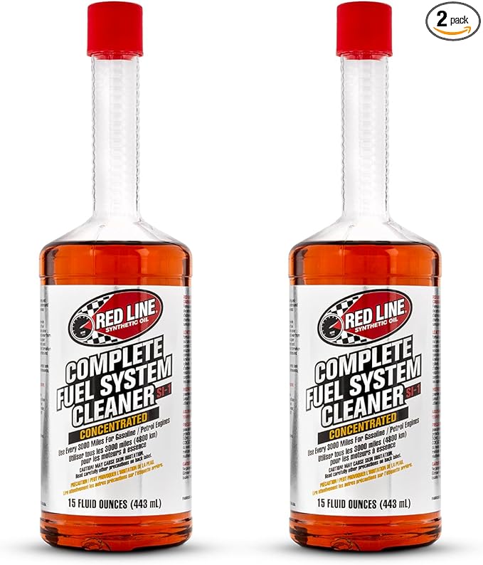 Red Line 60103 SI-1 Complete Fuel System Cleaner, Cleans and Prevents Corrosion in Fuel Systems, Cleans Injectors, Carburetors, Valve and Combustion Chamber Deposits - 15 Ounce (2 Pack)